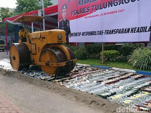 Miras Hingga Knalpot Brong di Trenggalek dan Tulungagung Dimusnahkan