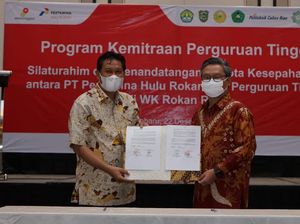 Dukung SDM Unggul, Pertamina Teken MoU dengan 5 Kampus di Riau