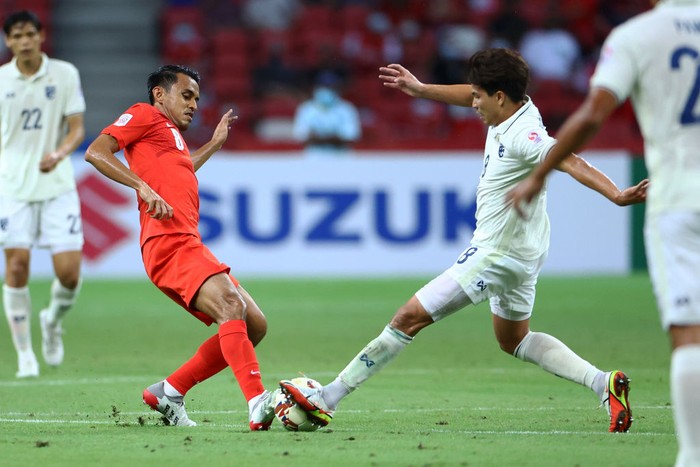 SINGAPORE - JULY 15:  Singapore Select XI , Shahdan Sulaiman speaks during the Barclays Asia Trophy post match between Arsenal and Singapore Select XI at National Stadium on July 15, 2015 in Singapore.  (Photo by Suhaimi Abdullah/Getty Images)