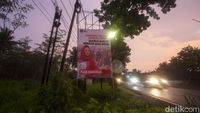 Baliho Puan Maharani Masih Mejeng di Lumajang