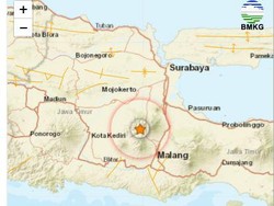 Gempa M 3.4 Terjadi di Kota Batu