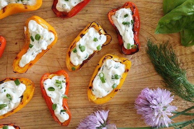 Ide kelima : grilled rainbow peppers