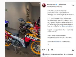 Ridwan Kamil Ajak Ubah Motor BBM Jadi Listrik: Uang Bensin Bisa Buat Beli Rumah