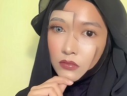 Viral Video Ilusi Makeup Hijabers Bikin Mata Tertipu, Ditonton 13 Juta Kali