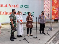 Kapolri-Panglima TNI-Ketua DPR Tinjau Gereja Katedral dan GPIB Paulus
