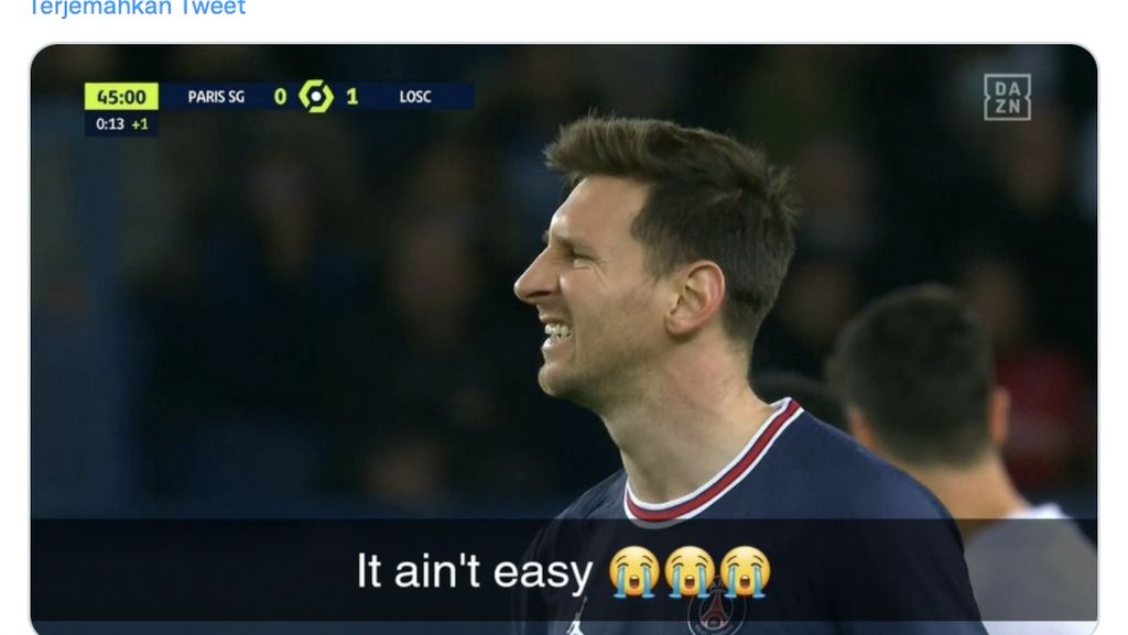 Meme Lionel Messi Melempem di Liga Prancis