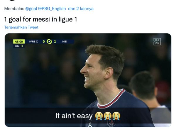Meme Lionel Messi Melempem di Liga Prancis