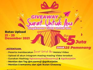 Mengharukan Surat Cinta untuk Ibu di Giveaway Golkar Jatim