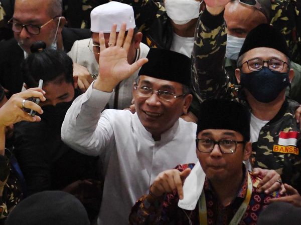 Senyum Gus Yahya Usai Terpilih Jadi Ketum PBNU