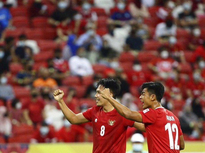 Indonesia ke final Piala AFF 2020. Skuad Garuda melaju usai mengalahkan tuan rumah Singapura dengan skor 4-2 di semifinal leg kedua.