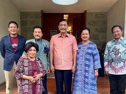 Sandiaga-Tito-Hendropriyono Sambangi Menko Luhut di Momen Natal