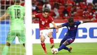 Egy baru main di Piala AFF 2020 dalam laga Indonesia vs Singapura di leg kedua babak semifinal. Ia turun sebagai pemain pengganti. (Foto: AP/Suhaimi Abdullah)