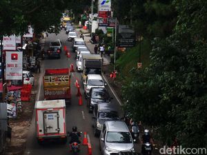 Libur Nataru, Lalin di Kawasan Lembang Padat