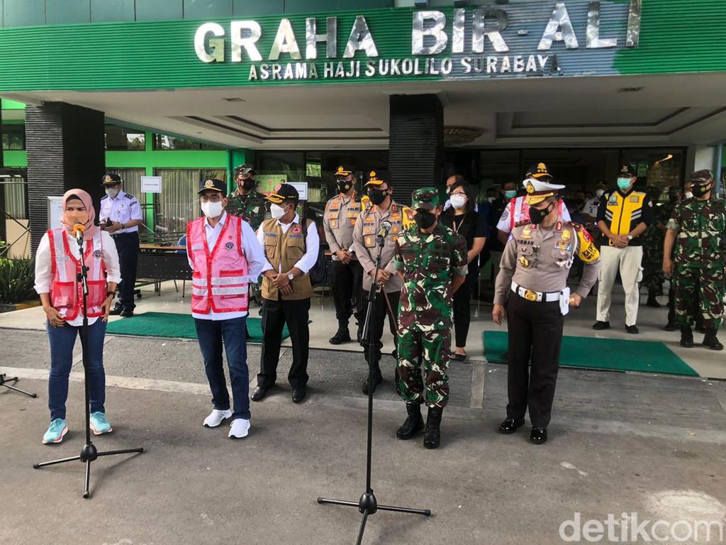 Menhub Pantau Asrama Haji Surabaya yang Disiapkan untuk Karantina TKI
