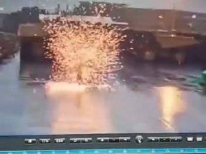 Getir Satpam di Cilincing Ambruk Disambar Petir