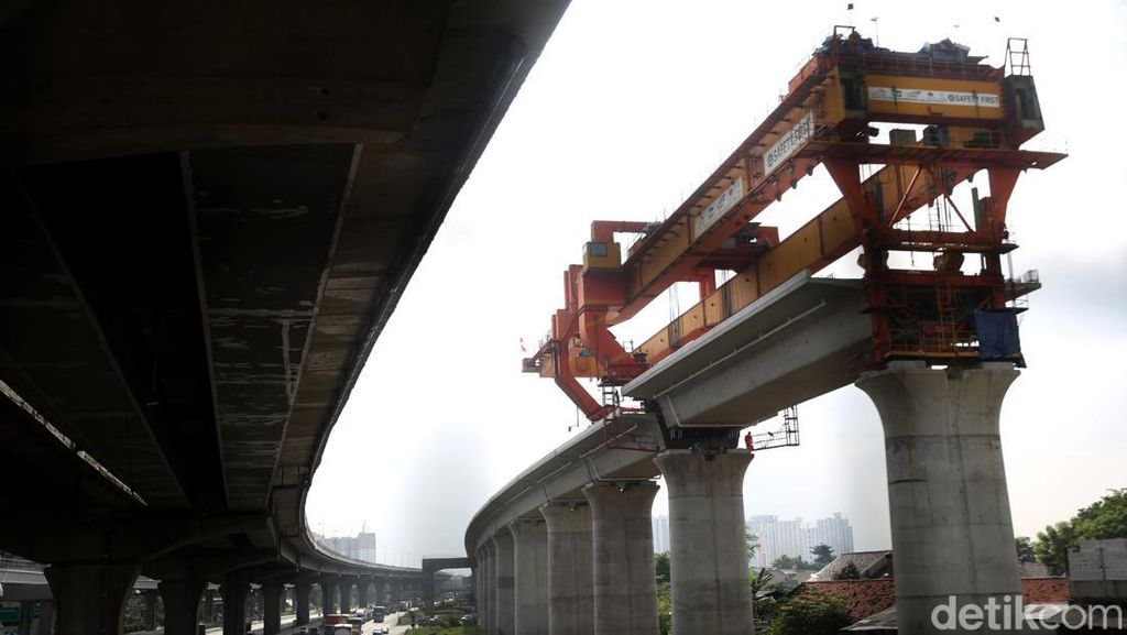 Begini Lho Proses Pemasangan Girder Kereta Cepat Jakarta-Bandung