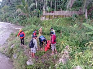 Mayat Wanita Misterius Ditemukan Tersangkut Batu di Sungai Serayu