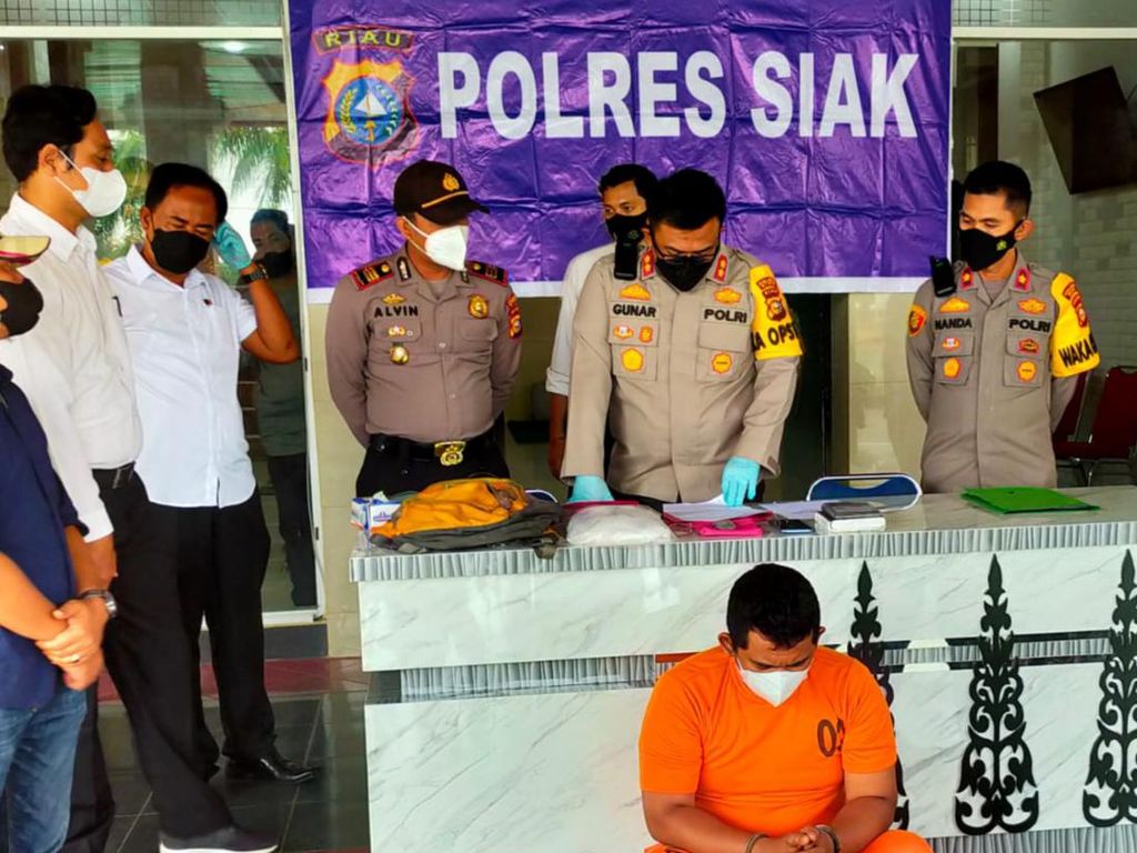 Polisi Sita 1,1 Kg Sabu untuk Pesta Tahun Baru dari Bandar di Siak