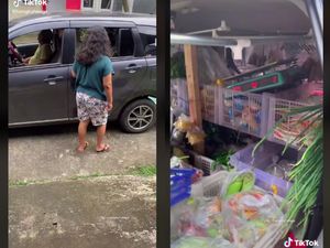 Bukan Pakai Gerobak, Penjual Sayur Keliling Ini Jualan Pakai Mobil Penumpang Bukan Pakai Gerobak, Penjual Sayur Keliling Ini Jualan Pakai Mobil Penumpang
