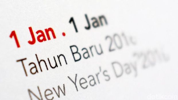 Kalender Natal dan Tahun Baru. dikhy sasrailustrasidetikfoto