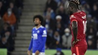 Liverpool kalah 0-1 dari Leicester City di King Power Stadium, Rabu (29/12) dinihari WIB. Gol penentu kemenangan tuan rumah dicetak oleh Ademola Lookman di menit ke-59 (AP)
