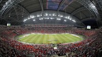 Stadion yang memiliki kapasitas 55 ribu kursi tersebut dibangun ulang pada tahun 2010 silam. Stadion yang dirancang oleh Arup ini dibuka untuk umum pada 30 Juni 2014. (Getty Images/Lionel Ng).