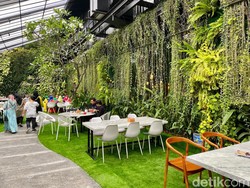 Sensasi Makan di Resto Indoor Mewah Berhias Taman Indah