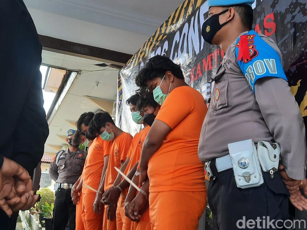 Ini Dia Tampang 6 Pelaku Klithih Pembacokan di Jalan Kaliurang Sleman