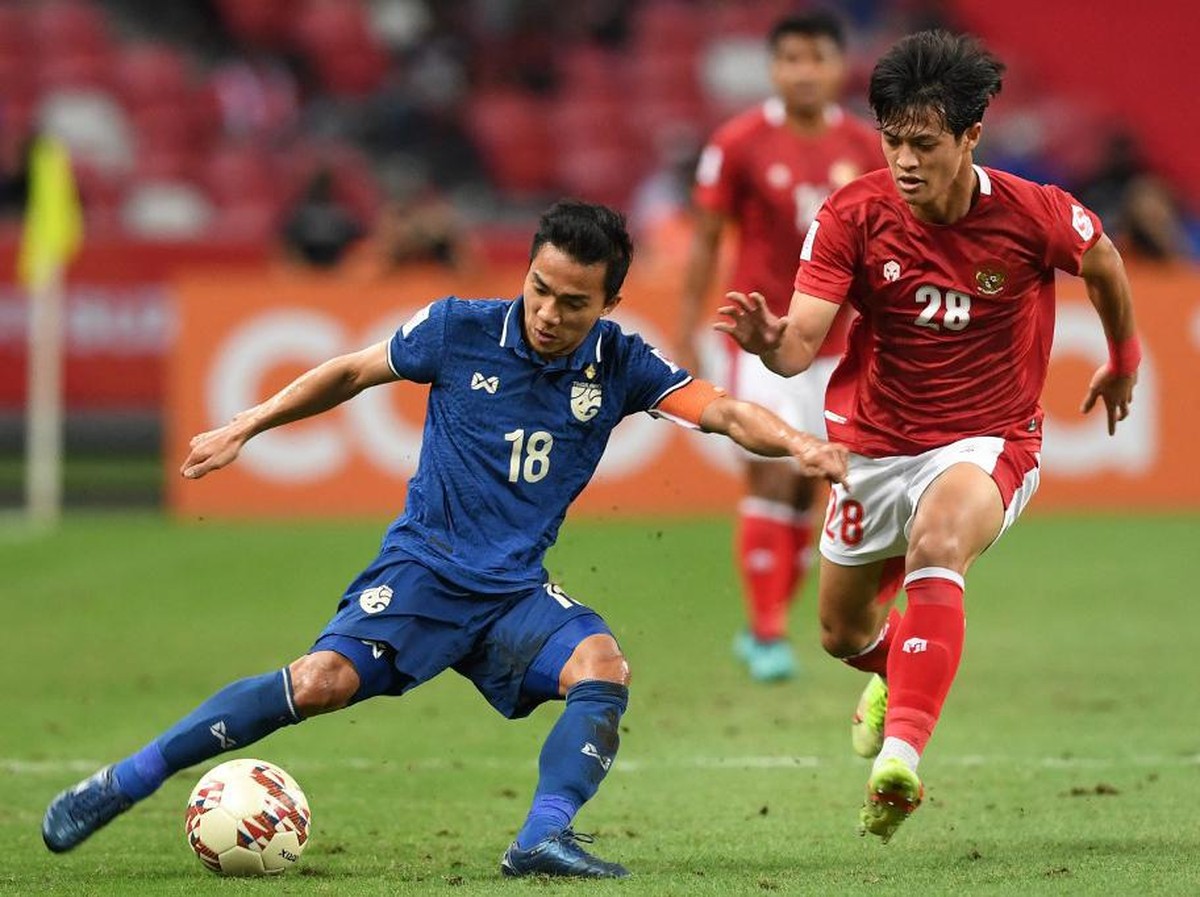 Timnas Thailand menjadi kryptonite-nya Indonesia di final Piala AFF. (Foto: AFP/Roslan Rahman)