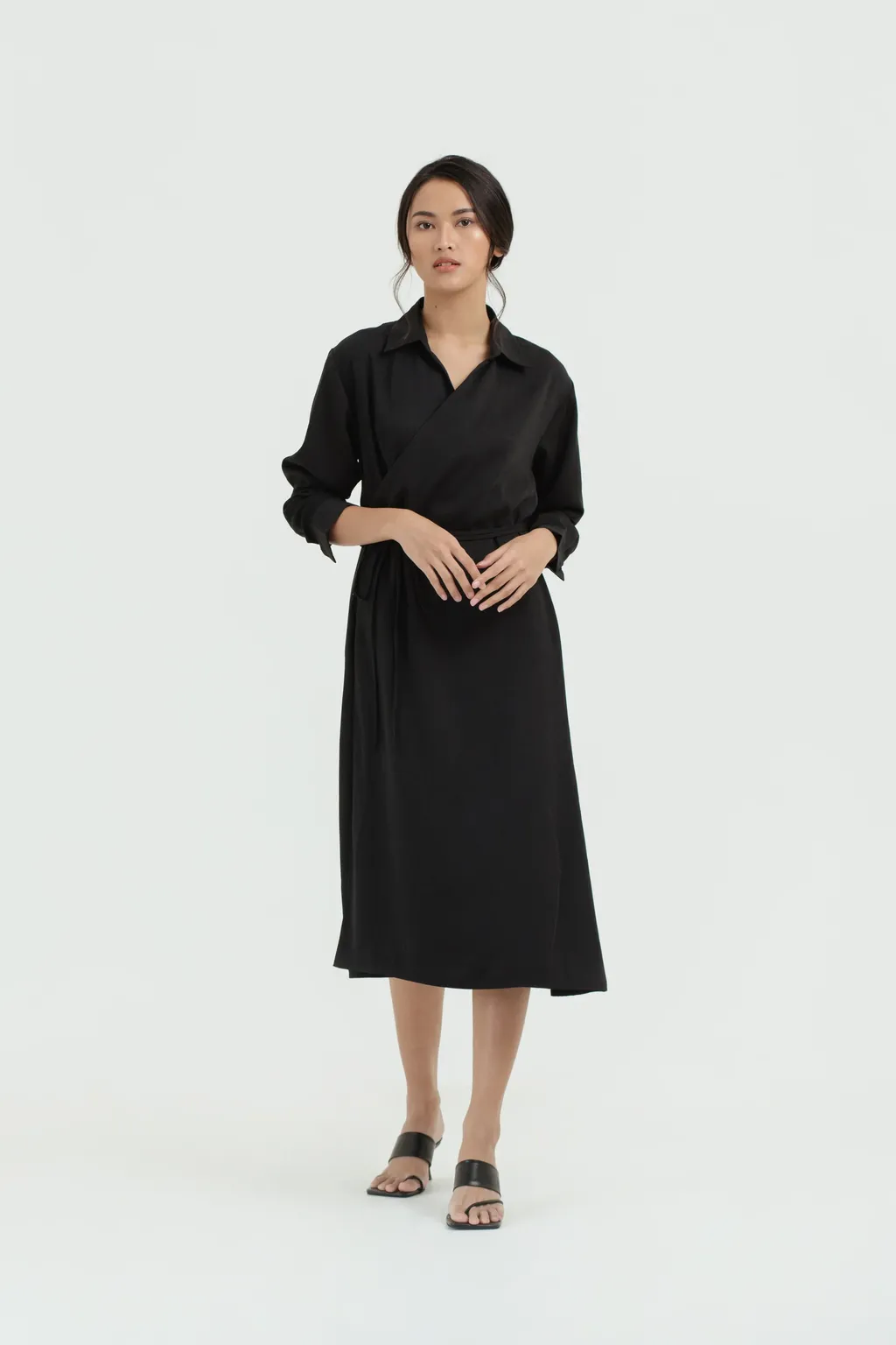 CLOTH INC - Posy Overlap Shift Dress