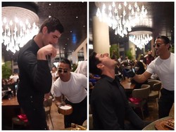 Salt Bae Kegirangan Setelah Restonya Disambangi Thibaut Courtois