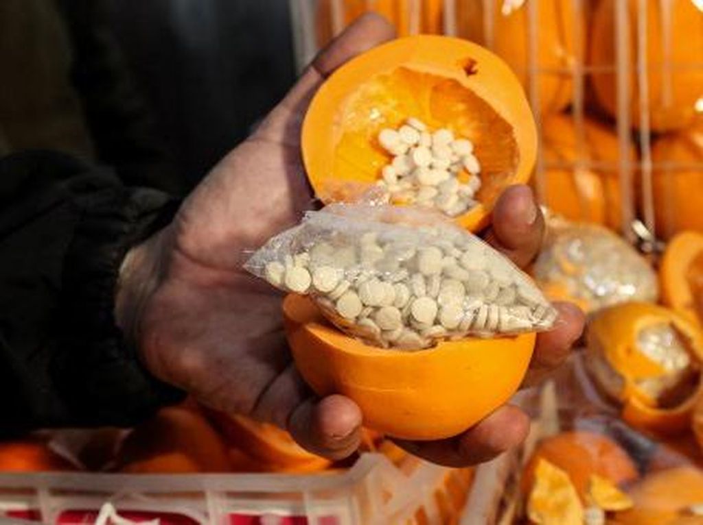 Lebanon Sita Jutaan Narkoba di Dalam Jeruk Palsu