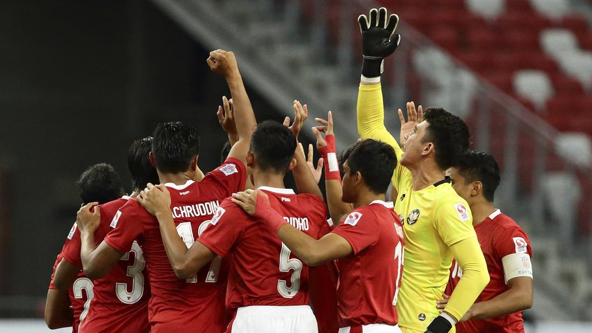 Timnas Indonesia disebut mempunyai potensi menang atas Thailand.(Foto: AP/Suhaimi Abdullah)
