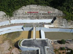 Begini Megahnya Bendungan Pertama di Sulawesi Tenggara