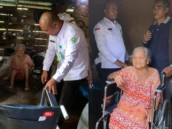 Jelang Tahun Baru, Arbi Leo Beri Bantuan Kursi Roda ke Warga Babel