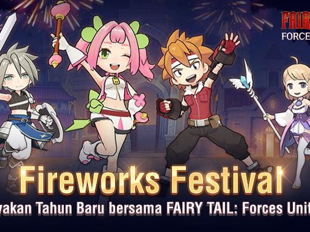 Login dan Rayakan Pesta Tahun Baru 2022 di Fairy Tail: Forces Unite!