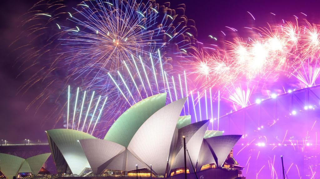 Meriah! Pesta Kembang Api di Sydney Rayakan Pergantian Tahun Baru 2022