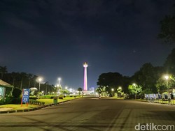 Jelang Crowd Free Night, Begini Suasana di Kawasan Monas