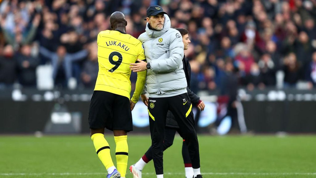 Thomas Tuchel meyakini Romelu Lukaku bukannya tidak bahagia di Chelsea (Foto: Getty Images/Julian Finney)