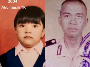 Kisah Viral Pernikahan Beda Usia, Saat Istri Masih TK Suami Sudah Jadi Polisi