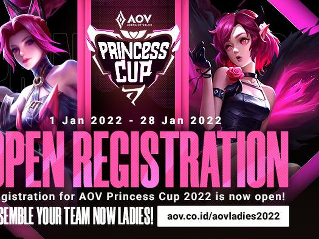 2 Turnamen Arena of Valor Khusus Ladies Telah Hadir, Segera Daftar!