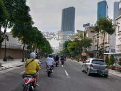 Potret Suasana Kota Surabaya Awal Tahun Baru 2022