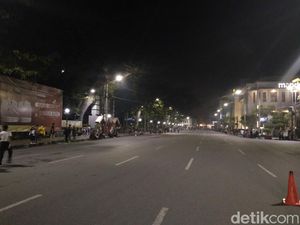 Malam Tahun Baru di Lapangan Merdeka Medan Sepi Pengunjung, Begini Suasananya