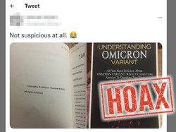 Viral Buku Tahun 2020 Membahas soal Varian Omicron, Ini Faktanya