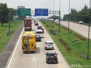 Arus Balik Libur Nataru, Lalin di Tol Cipali Arah Jakarta Mulai Ramai