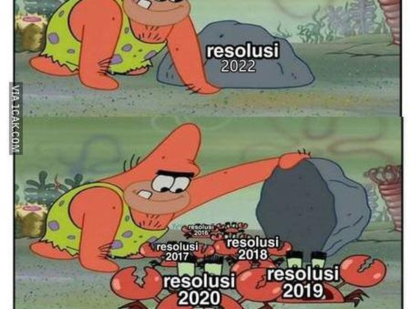 7 Meme Kocak Tahun Baru 2022 Ini Bikin Senyum-senyum Sendiri, Relate Banget