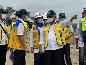 Sebelum diresmikan Jokowi, Basuki Tinjau Bendungan Randugunting