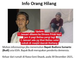 Wanita Asal Depok Ini Mencari Ayahnya yang Hilang, Kamu Bisa Bantu? Wanita Asal Depok Ini Mencari Ayahnya yang Hilang, Kamu Bisa Bantu?