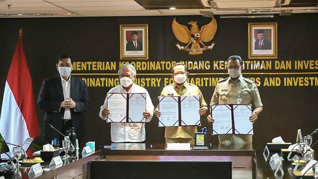 Tangkapan Layar Instagram Luhut PandjaitanMoU Sistem Penyediaan Air Minum yang Terintegrasi