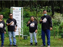 Peduli Lingkungan, Galeri 24 Tanam 1.000 Bibit Pohon di Sentul